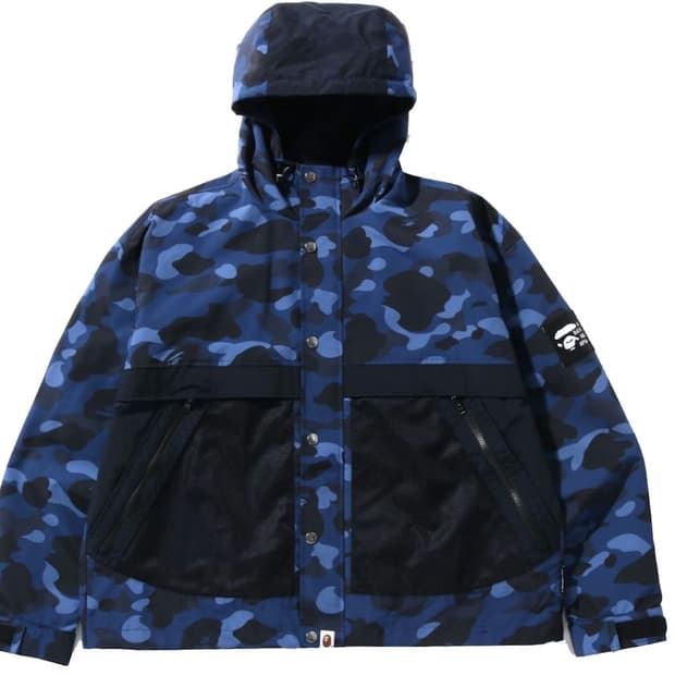 베이프 컬러 카모 후디 자켓 XL