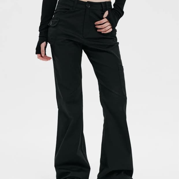 Hanahi Passport pot pocket pants BLACK