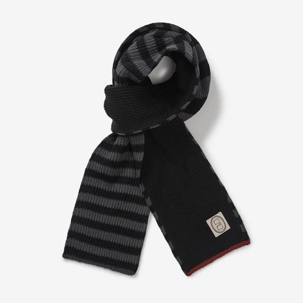 Karacter(카락터) Striped knit muffler 