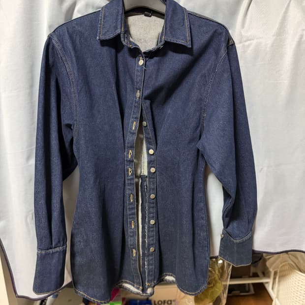 자라 데님 미니 원피스