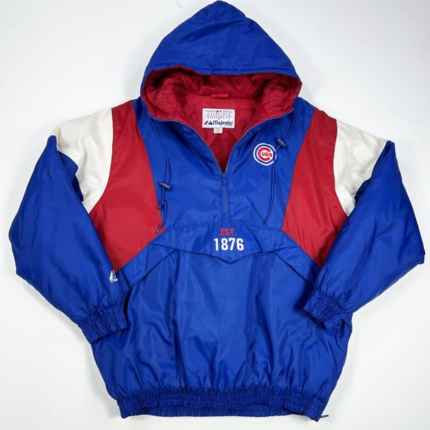 90s 마제스틱 MLB 시카고 컵스 아노락 점퍼 XL