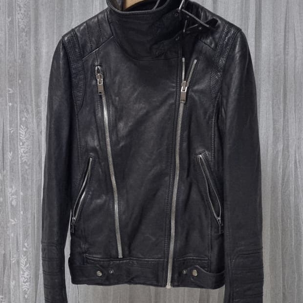 정품) 마쥬 양가죽 라이더 자켓 