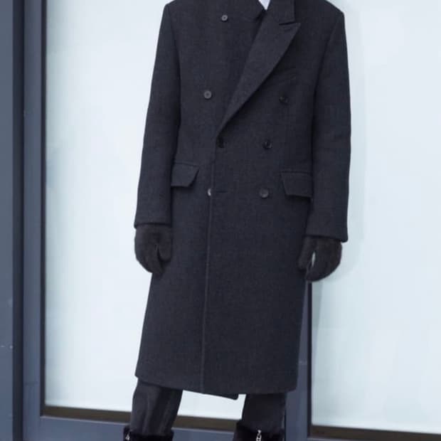 (구매글)타일레 taille 챠콜 그레이 더블 브레스티드 코트 삽니다