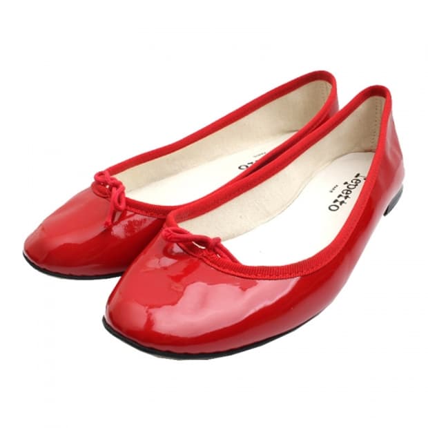 레페토 레드 페이던트 산드리옹 플랫슈즈 38