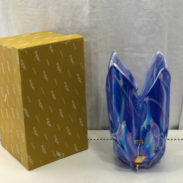 (초희귀)artglass 일본 빈티지 화병 vase