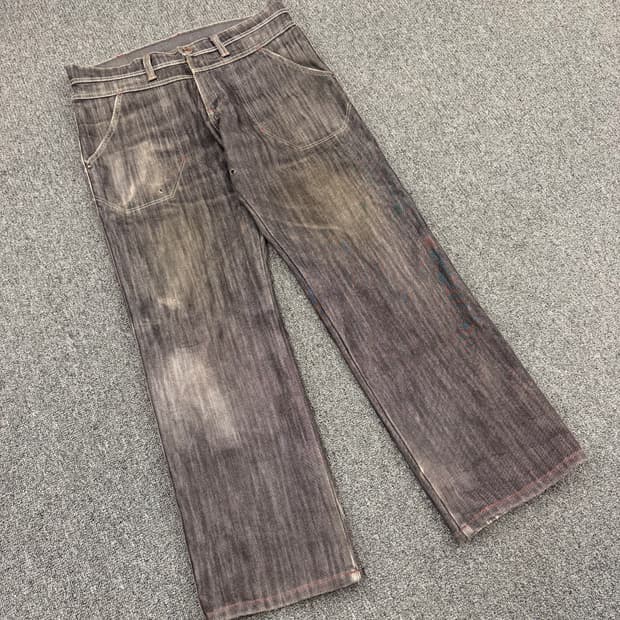 M)에드윈 빈티지 그레이 워싱 데님팬츠