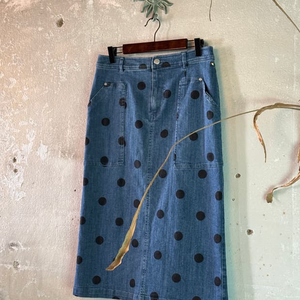 28-30 ) ARNOLD PALMER Polka Dot Skirt