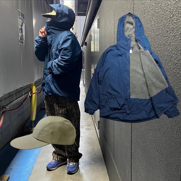 (M)빈티지 파타고니아 인퍼노 스노우파카 네이비 딥파일 라이닝