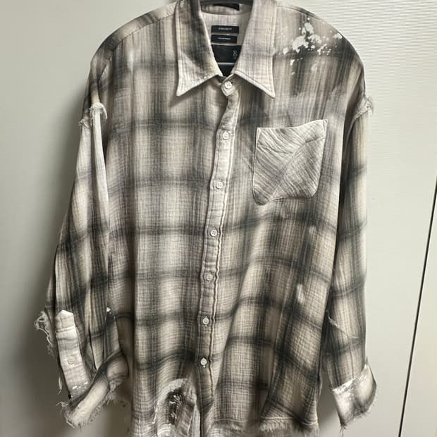 r13 연예인 체크셔츠