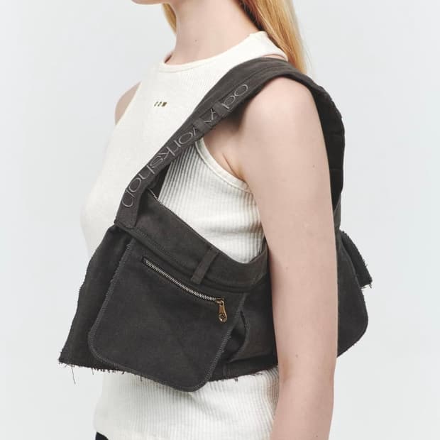 오들리워크샵 Charcoal Denim Trouser Bag
