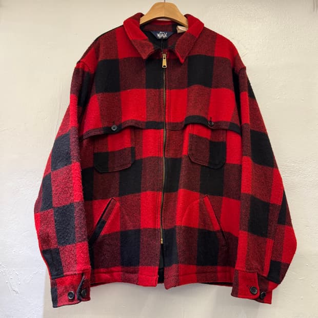 울리치 버팔로 체크 울 자켓