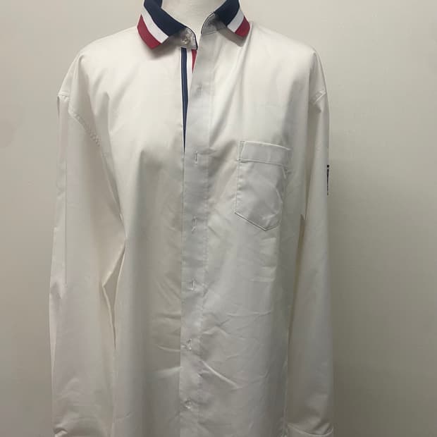 새상품 몽클레어 화이트 남성 셔츠 XL