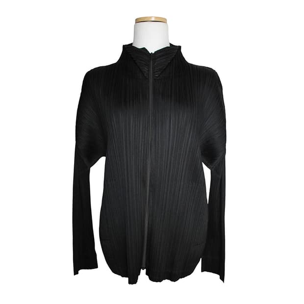 플리츠플리즈 블랙 플리츠 집업 가디건 3