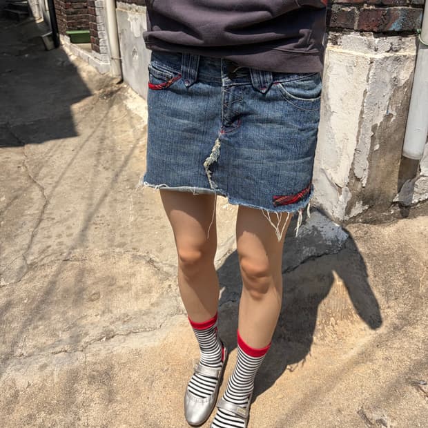 Abercrombie 데님 미니 스커트
