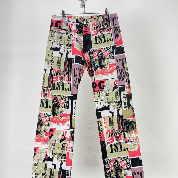 장폴고티에 00s 아카이브 펑크 아나키 팬츠