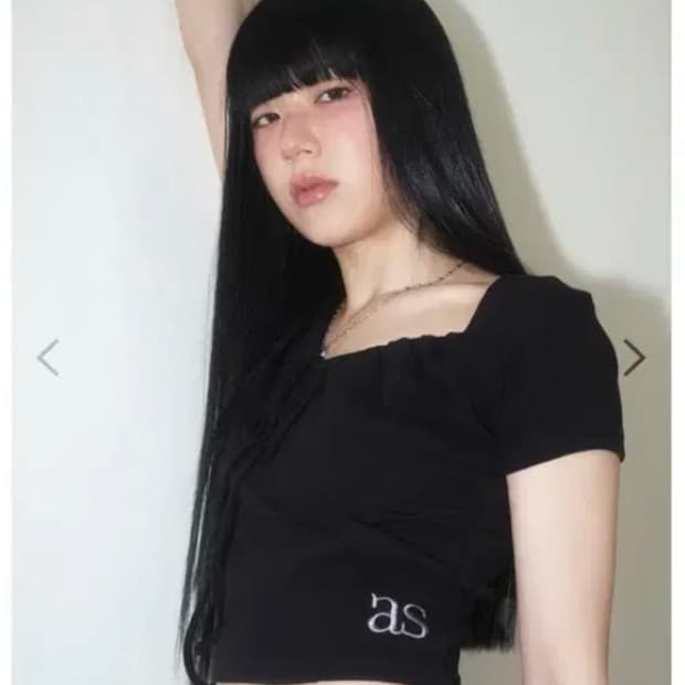 애즈온 judy tee 블랙