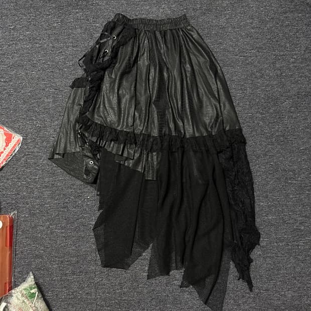 와이즈걸 빈티지 고스 펑크 스커트