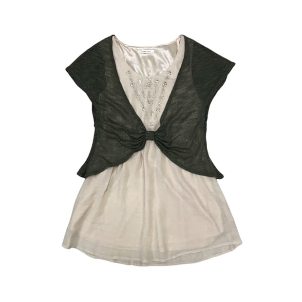 엑시즈팜 레이어드st 튜닉 원피스