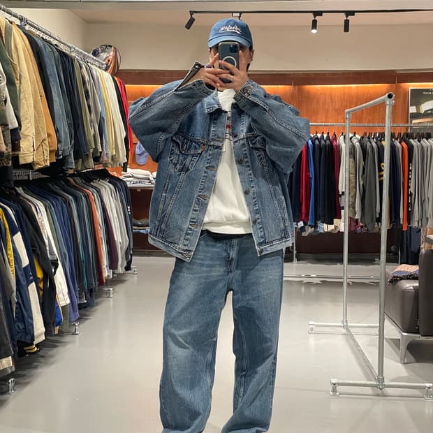 90s 리바이스 오렌지탭 데님 자켓