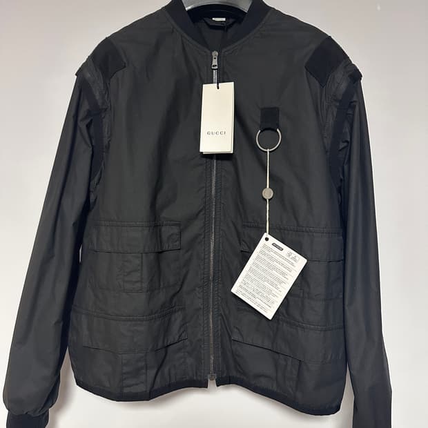 구찌 멀티 봄버 ma-1 블루종 보머 자켓 새제품 95-100