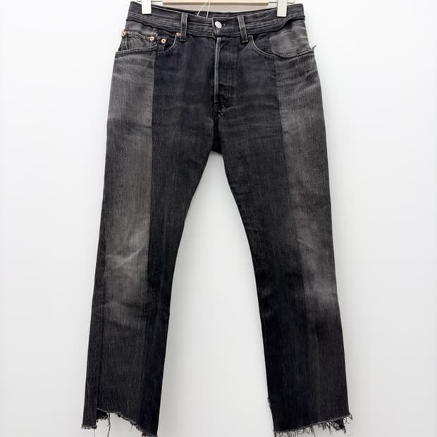 X LEVI'S RECONSTRUCTED DENIM PANTS