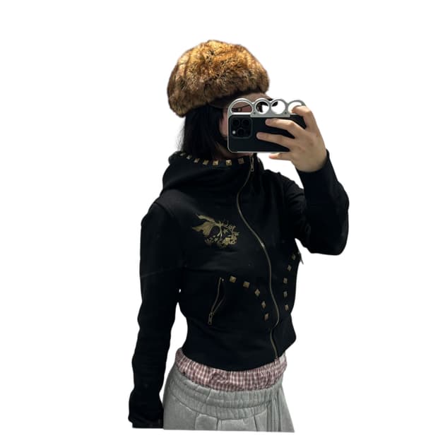 JELLYFISH 펑크 스터드 후드집업 (코이세이오,d.i.a깔 추천)