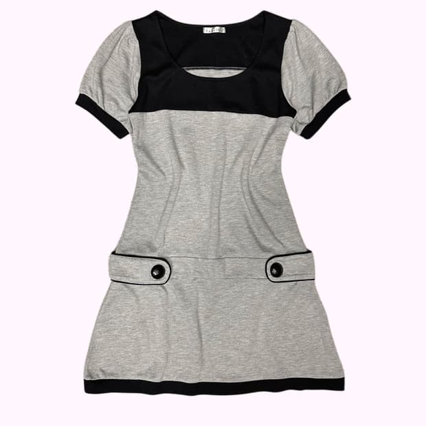 strap detail sweat dress