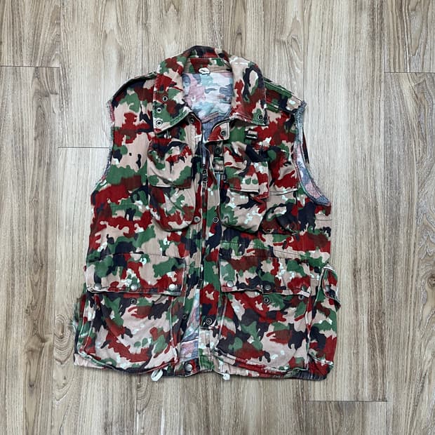 스위스군 밀리터리 알펜카모 유틸리티 베스트