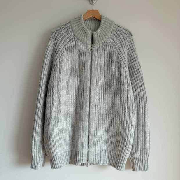 Pre owned 울 블렌딩 니트집업