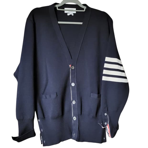 [정품] Thom Browne 톰브라운 밀라노 스티치 4-바 가디건 (N