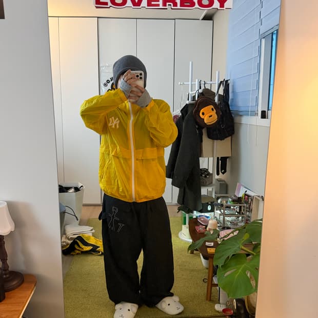 MLB 옐로 바람막이