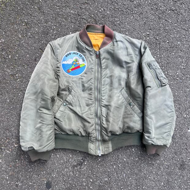 1960's 오리지널 MA-1 D타입 플라이트 자켓 항공점퍼 S