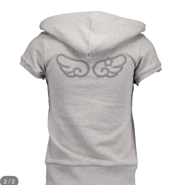 샬롬클럽 WING HOODY GRAY