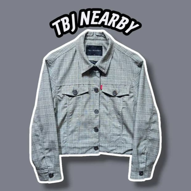 85/ TBJ NEARBY 티비제이 여성 체크 숏자켓 /0702