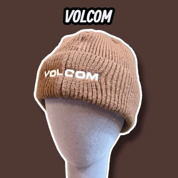 F/ VOLCOM 볼컴 로고 비니 브라운 /0705