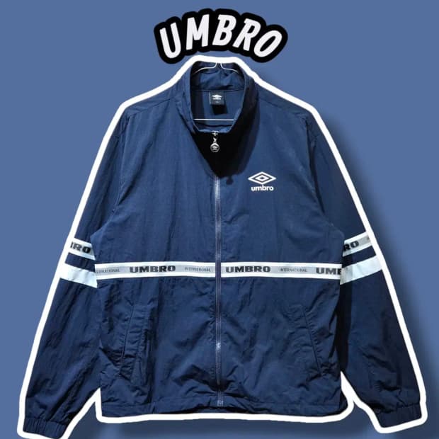 95/ UMBRO 엄브로 USB 우븐 집업자켓 네이비 /0718