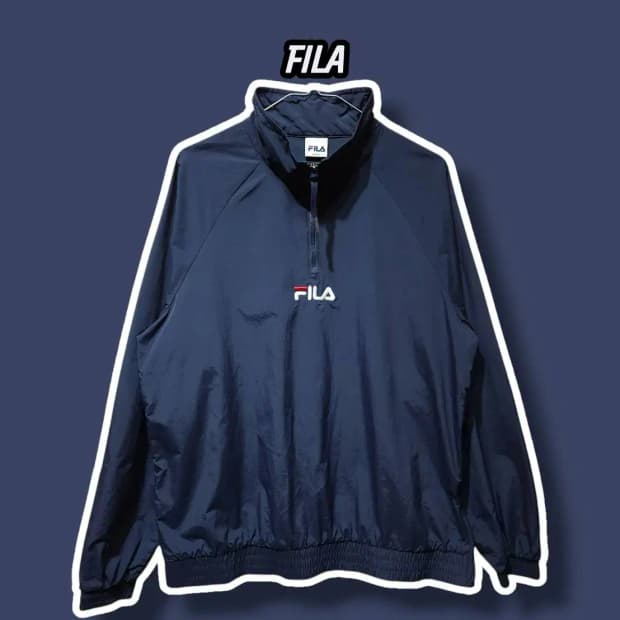 M/ FILA 휠라 반집업 아노락 네이비 /0827