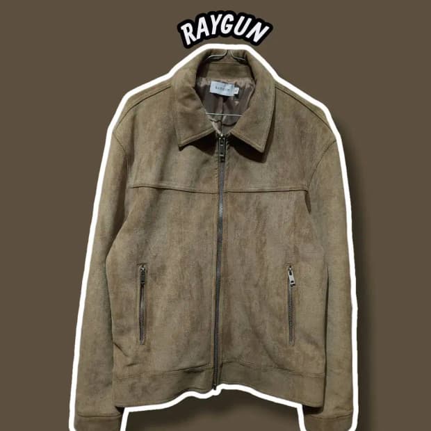XL/ RAYGUN 레이건 스웨이드 집업 자켓 /0911