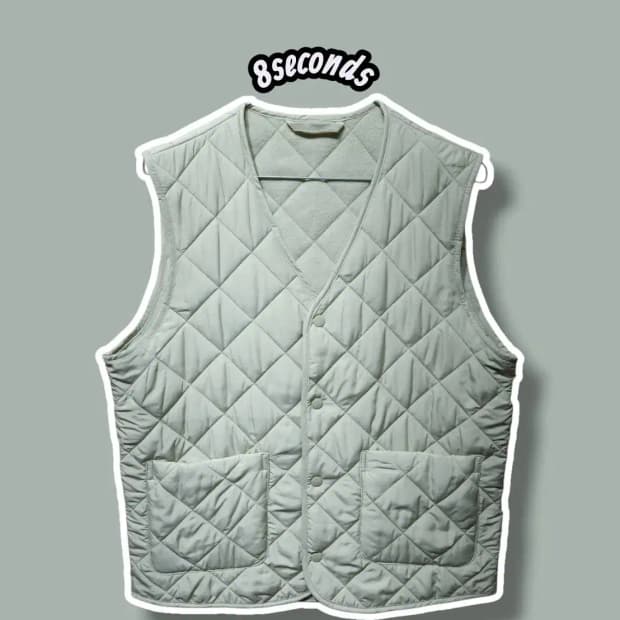 M/ 에잇세컨즈 경량 기모 퀼팅 조끼 /0917