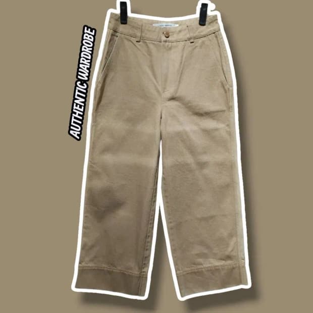 S/ 어센틱워드로브 네츄럴 세미 와이드 팬츠 /1021
