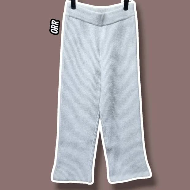 S/ ORR 오르 울 니트 팬츠  아이보리/1022