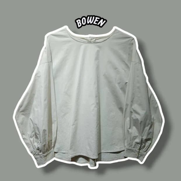 F/ BOWEN 보웬 뒷단추 벌룬 블라우스 /1023
