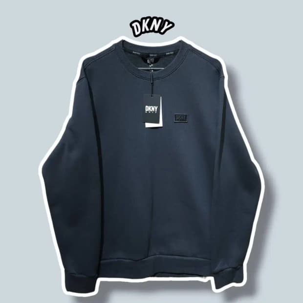 L/ DKNY 디케이엔와이 골프 기모 맨투맨 챠콜 새상품 /1023