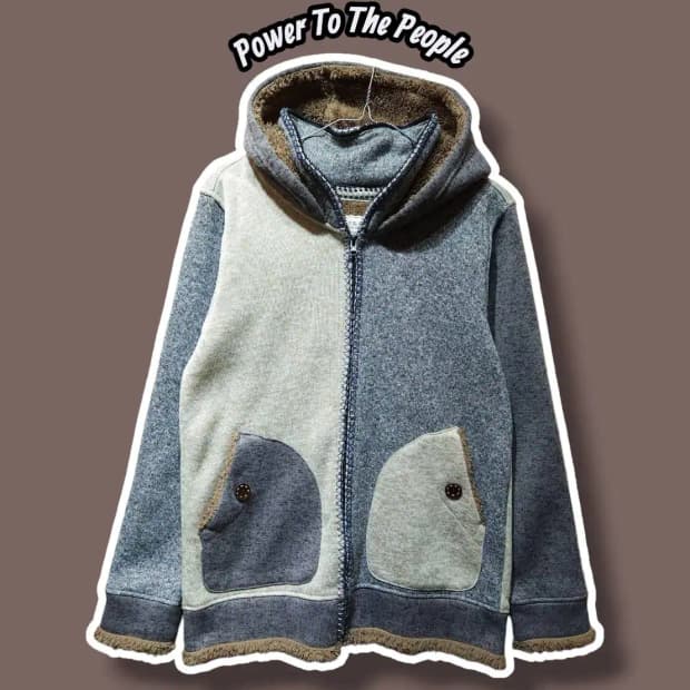 M/ 파워투더피플 블랑켓 후드집업 /1023