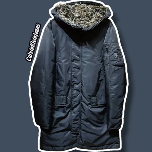 M/ 캘빈클라인 롱 헤비 다운 점퍼 패딩 블랙 /1027