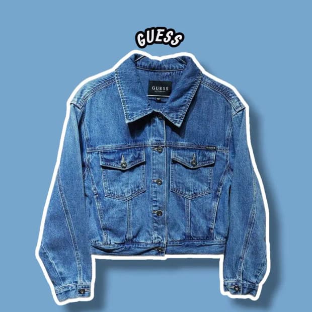 XS/ 게스 포켓 숏 데님 자켓 /1028