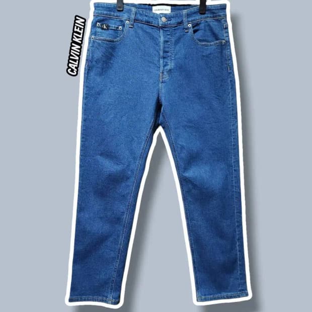 32/ 캘빈클라인진 대드핏 크롭 데님 팬츠 /1029