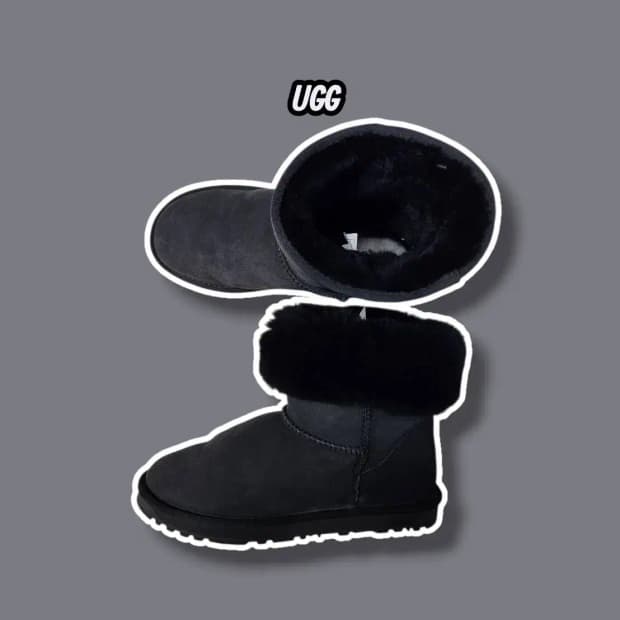 245/ 어그 숏 클래식 양털 부츠 블랙 /1104