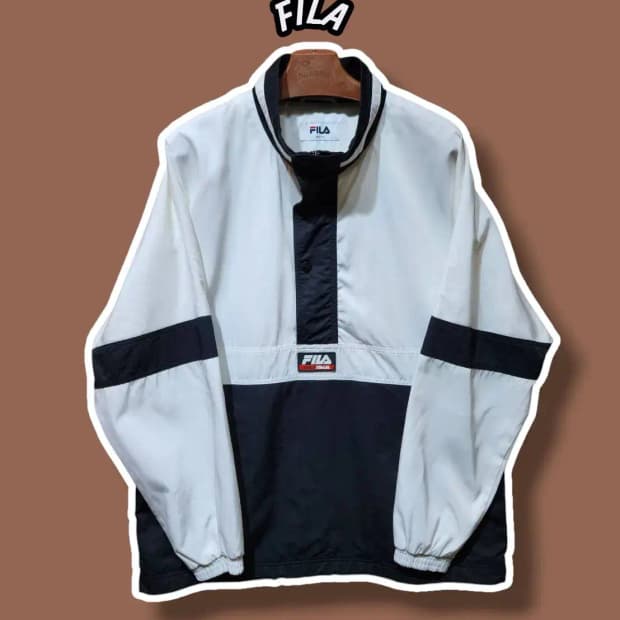 M/ FILA 휠라 오버핏 클래식 아노락 반집업 /1114