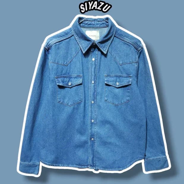 S/ 시야쥬 데님 셔츠 블라우스 /1125